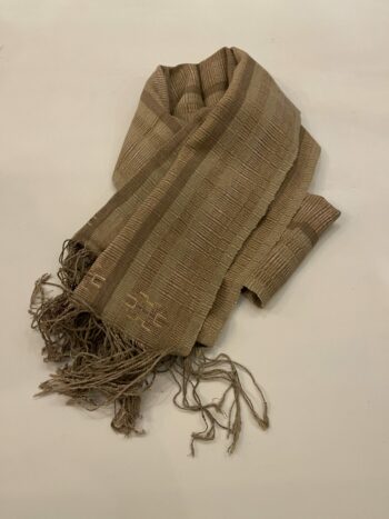 DEKIブータン産ストール23078Wild silk（野蚕） 70% COTTON 30%